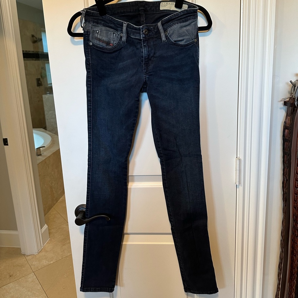 Diesel Skinzee-Low Two-Tone Jeans